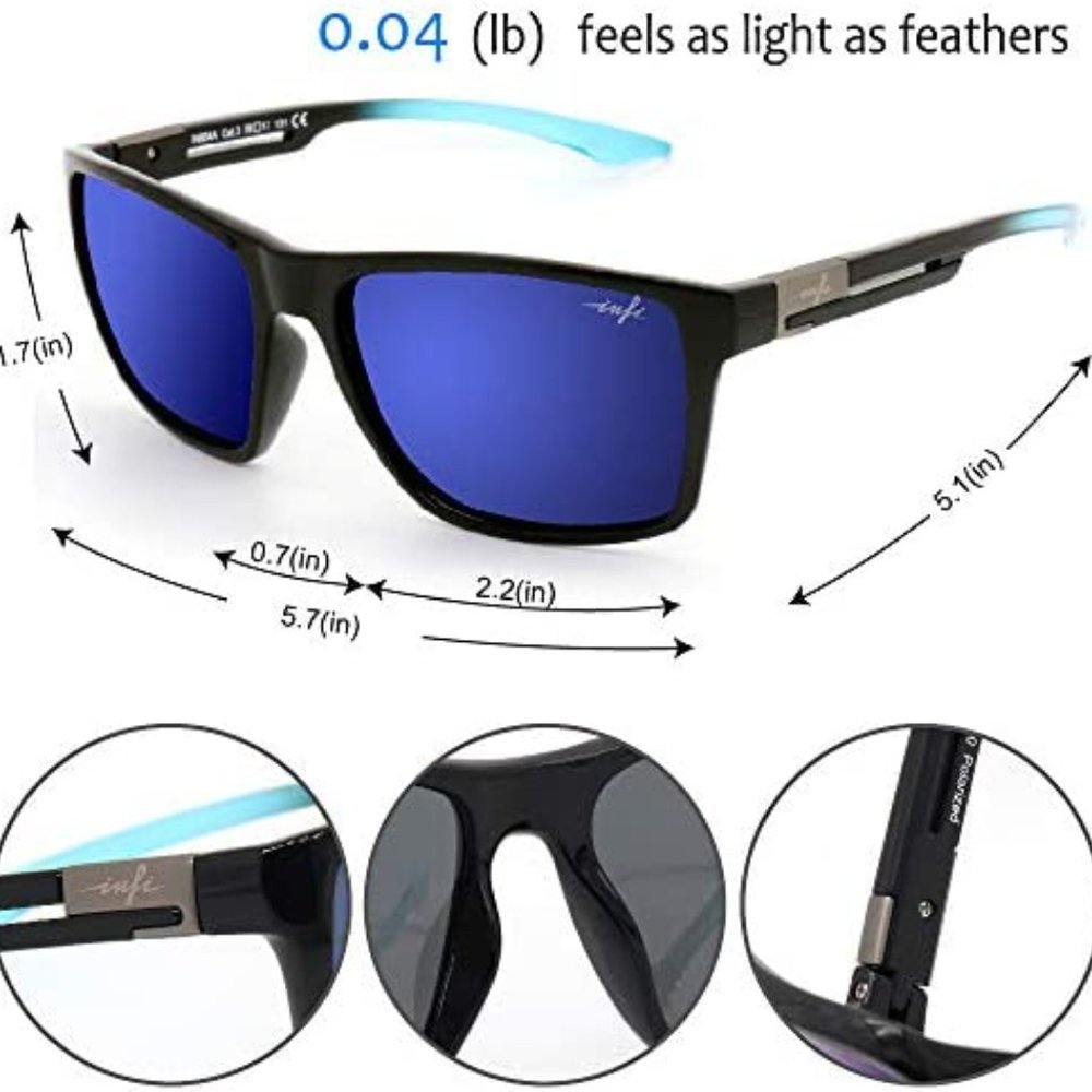 Polarized Sunglasses for Men Driving, Running ,Golf,Sports  UV Protection - Picture 4 of 5
